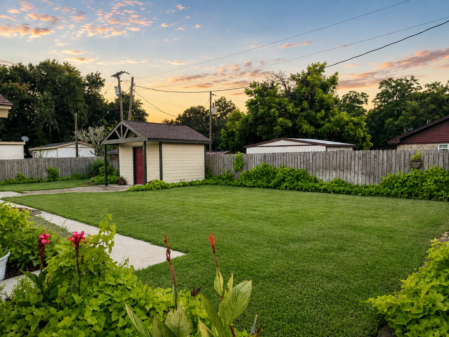 Backyard at 2509 Hutchins
